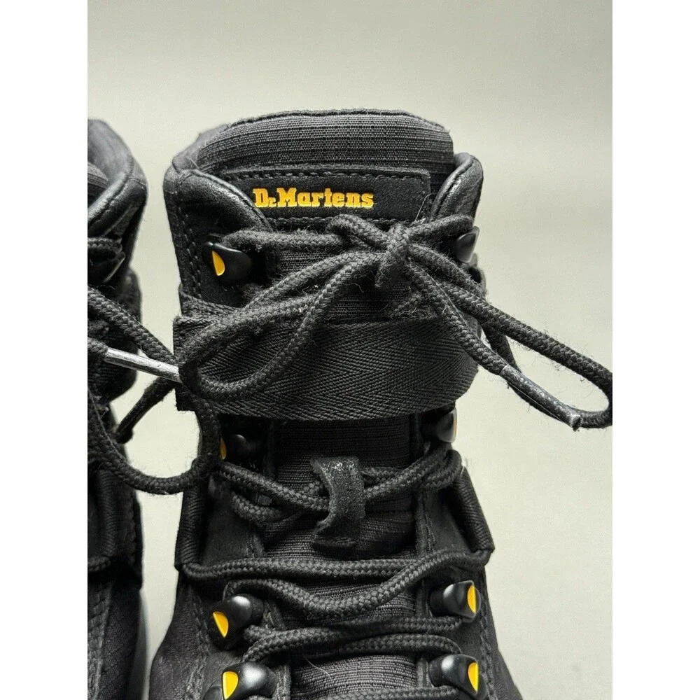 Dr Marten's Rilla Black Nylon Unisex Lace Up Air Wair Boots US 10 EU 43